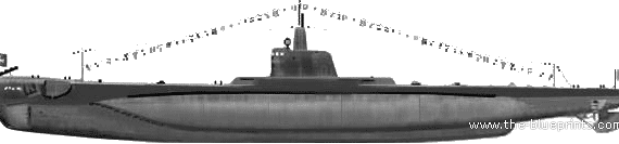 Боевой корабль RN R.Smg. Ammiraglio Cagni (1941) - чертежи, габариты, рисунки