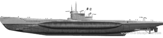 Боевой корабль RN R.Smg. S1 (1943) - чертежи, габариты, рисунки