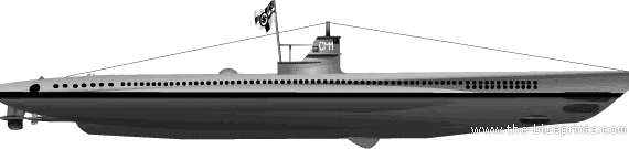 Корабль RN UIT-17 (Submarine) (1945) - чертежи, габариты, рисунки