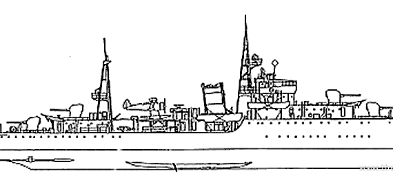 Корабль RSN Maeklong (Sloop) - Siam - чертежи, габариты, рисунки