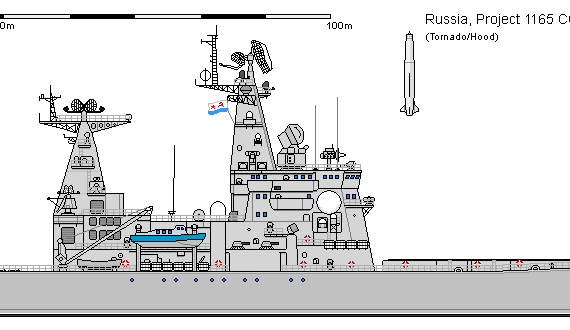 Корабль R CGN 1165 - чертежи, габариты, рисунки