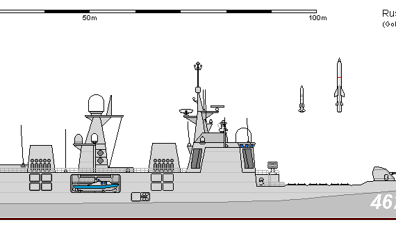 Корабль R FF 11000 Chapaev AU - чертежи, габариты, рисунки