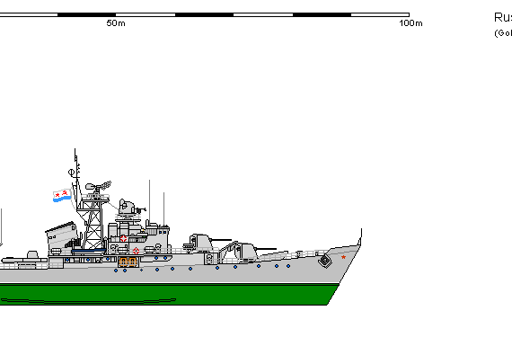 Корабль R FS 0050 Riga - чертежи, габариты, рисунки
