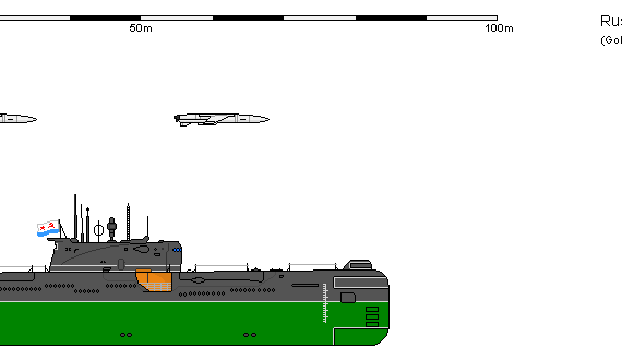 Корабль R SSG 651 Juliett - чертежи, габариты, рисунки