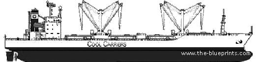 Reefer Ship - drawings, dimensions, figures