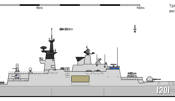 Корабль RoC FF La Fayette KANG DING - чертежи, габариты, рисунки