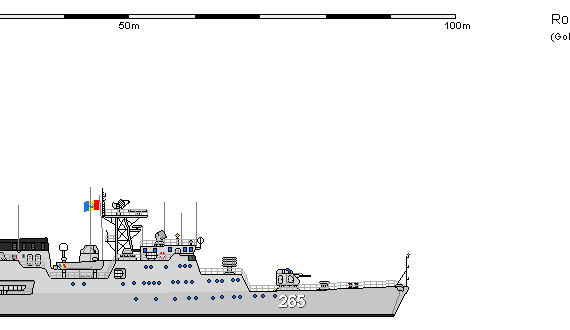 Корабль Rom FF Tetal II SEBASTIAN - чертежи, габариты, рисунки