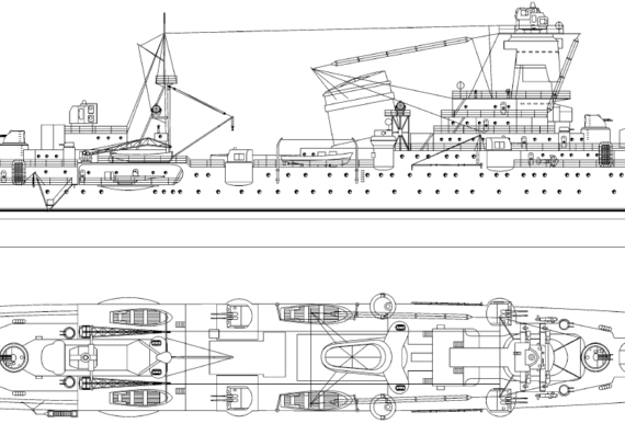 Корабль Россия - Admiral Butakov (Light Cruiser) - чертежи, габариты, рисунки