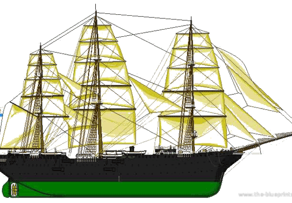 Ship Russia - Dunay - drawings, dimensions, pictures