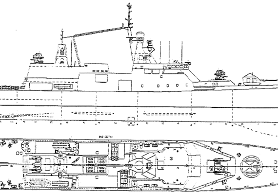 Корабль Россия - Steregushchiy (Project 0 Corvette) (2008) - чертежи, габариты, рисунки
