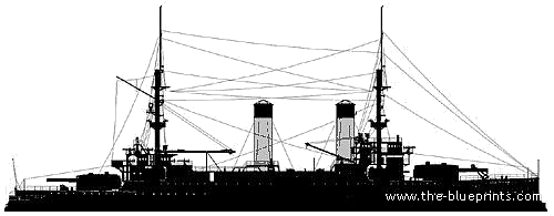 Боевой корабль Россия Borodino (1905) - чертежи, габариты, рисунки