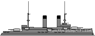Корабль Россия Borodino (Battleship) - чертежи, габариты, рисунки