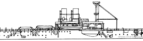 Боевой корабль Россия Chesma (Battleship) - чертежи, габариты, рисунки