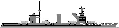 Корабль Россия Gangut (Battleship) - чертежи, габариты, рисунки