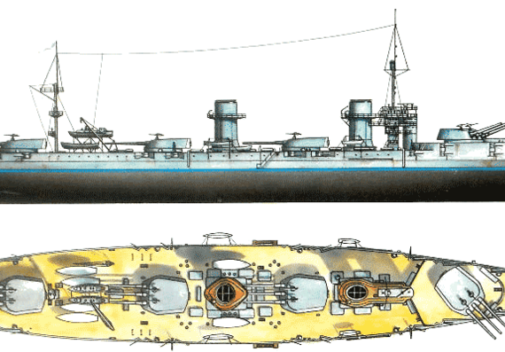 Корабль Россия Izmail (Battlecruiser) - чертежи, габариты, рисунки