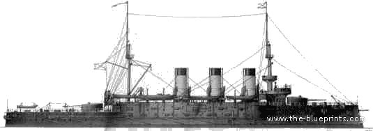 Боевой корабль Россия Oslyabya (1905) - чертежи, габариты, рисунки