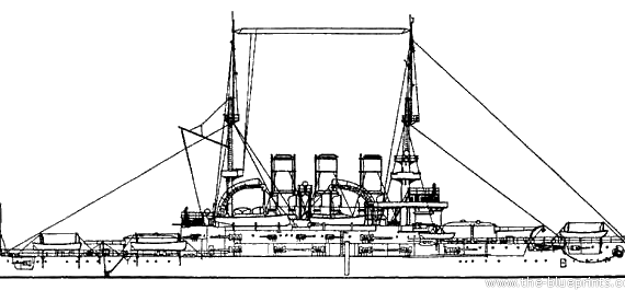 Боевой корабль Россия Potemkin (Panteleymon) (1914) - чертежи, габариты, рисунки
