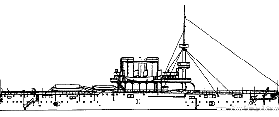 Боевой корабль Россия Sinop (1892) - чертежи, габариты, рисунки