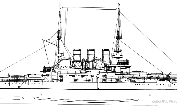 Боевой корабль Россия Tavricheskii (Battleship) (1914) - чертежи, габариты, рисунки