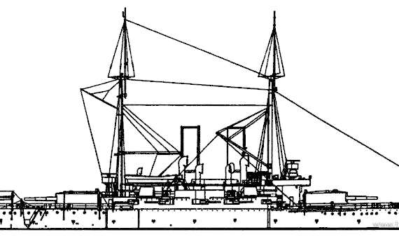 Корабль Россия Tri Svyatitelia (Battleship) (1914) - чертежи, габариты, рисунки