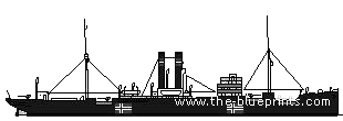 Крейсер SMS Greif (Auxiliary Cruiser) (1914) - чертежи, габариты, рисунки