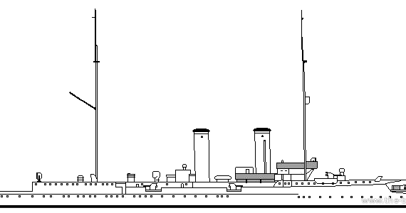 Крейсер SMS Hela (1914) - чертежи, габариты, рисунки