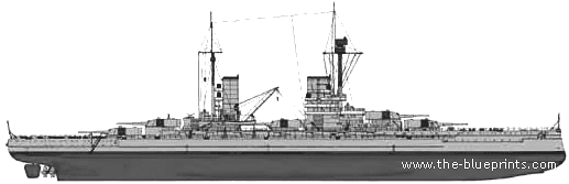 Военный корабль SMS Koenig (Battleship) (1906) - чертежи, габариты, рисунки