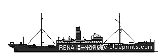 Крейсер SMS Leopard (Auxiliary Cruiser) (1917) - чертежи, габариты, рисунки