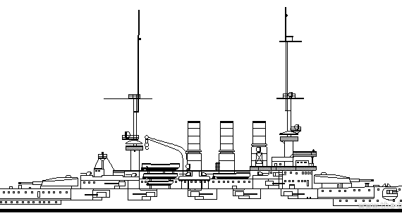 Крейсер SMS Pommern (1907) - чертежи, габариты, рисунки