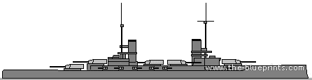 Корабль SMS Prince Luitpold (Battleship) - чертежи, габариты, рисунки