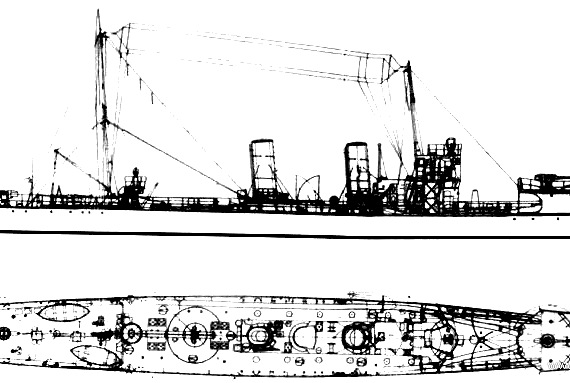 Корабль SMS V-106 (Torpedo Boat) (1914) - чертежи, габариты, рисунки