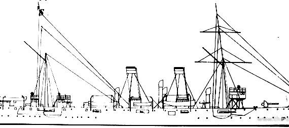SMS Zenta (Cruiser) (1899) - drawings, dimensions, pictures