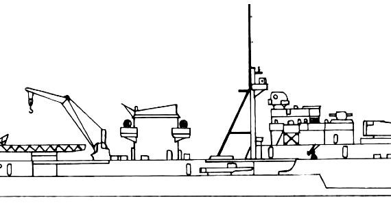 Корабль SNS Mendez Nunez (1939) - чертежи, габариты, рисунки