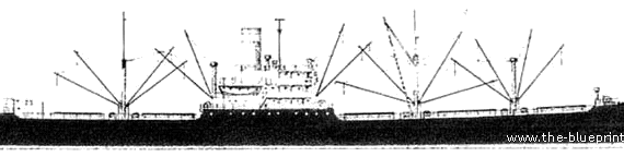 Корабль SS American Scout - чертежи, габариты, рисунки