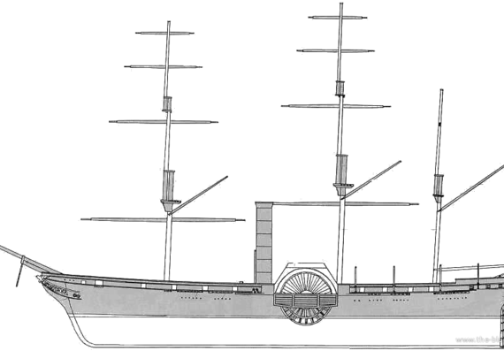 Корабль SS Black Ship - чертежи, габариты, рисунки