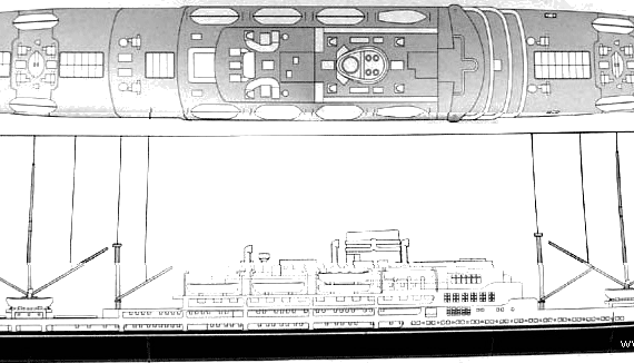 Корабль SS Brasil Maru (1939) - чертежи, габариты, рисунки
