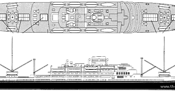 Корабль SS Brazil Maru - чертежи, габариты, рисунки