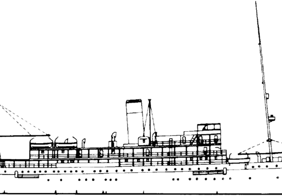 Корабль SS Imperator Alexader I - чертежи, габариты, рисунки