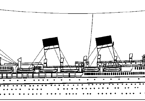 Корабль SS Roma (1929) - чертежи, габариты, рисунки