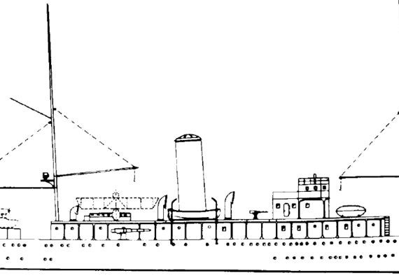Ship SS Rumunia - drawings, dimensions, figures