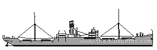 Корабль SS Saint Theodore (DKM Geiger Auxiliary Cruiser) (1914) - чертежи, габариты, рисунки