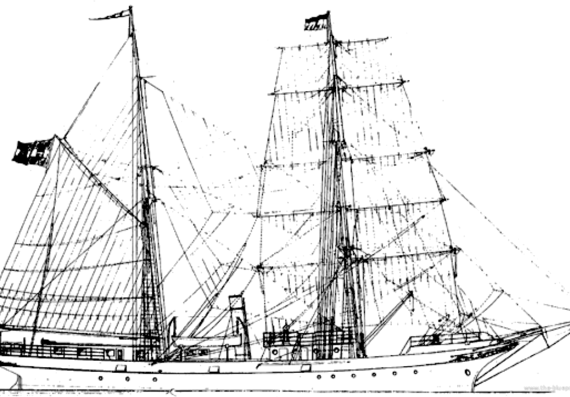 Корабль SS Vila Velebita - чертежи, габариты, рисунки