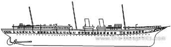 Корабль SY Victoria & Albert (Royal Yacht) (1897) - чертежи, габариты, рисунки