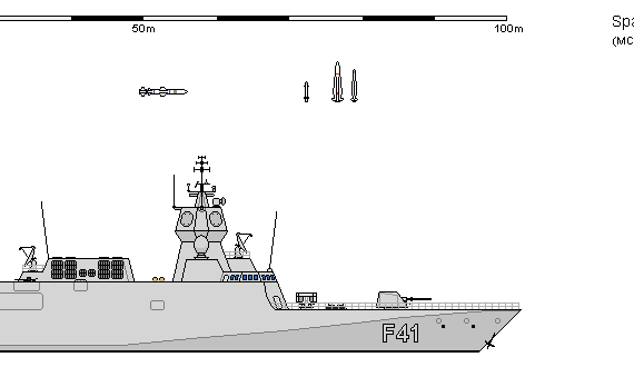 Корабль S FS-040 Izar AFCON AU - чертежи, габариты, рисунки
