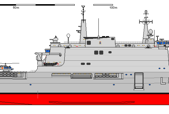 Корабль S LPD-50 Enforcer GALICIA - чертежи, габариты, рисунки
