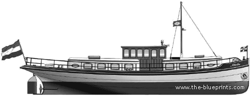 Корабль Salonboot - чертежи, габариты, рисунки