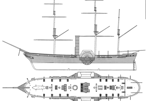 Sasukehana warship - drawings, dimensions, pictures