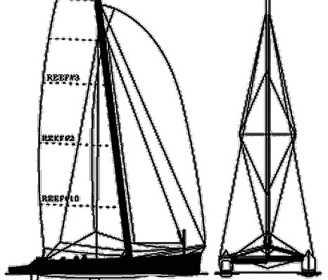 Ship vessel - drawings, dimensions, figures