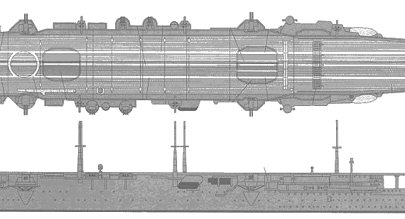 Aircraft carrier Shoho - drawings, dimensions, pictures