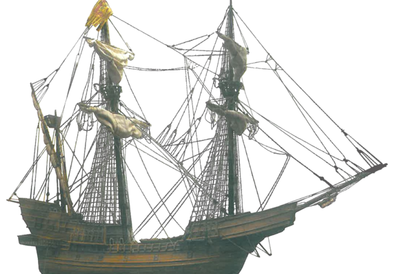 Корабль Spanish Galleon - чертежи, габариты, рисунки